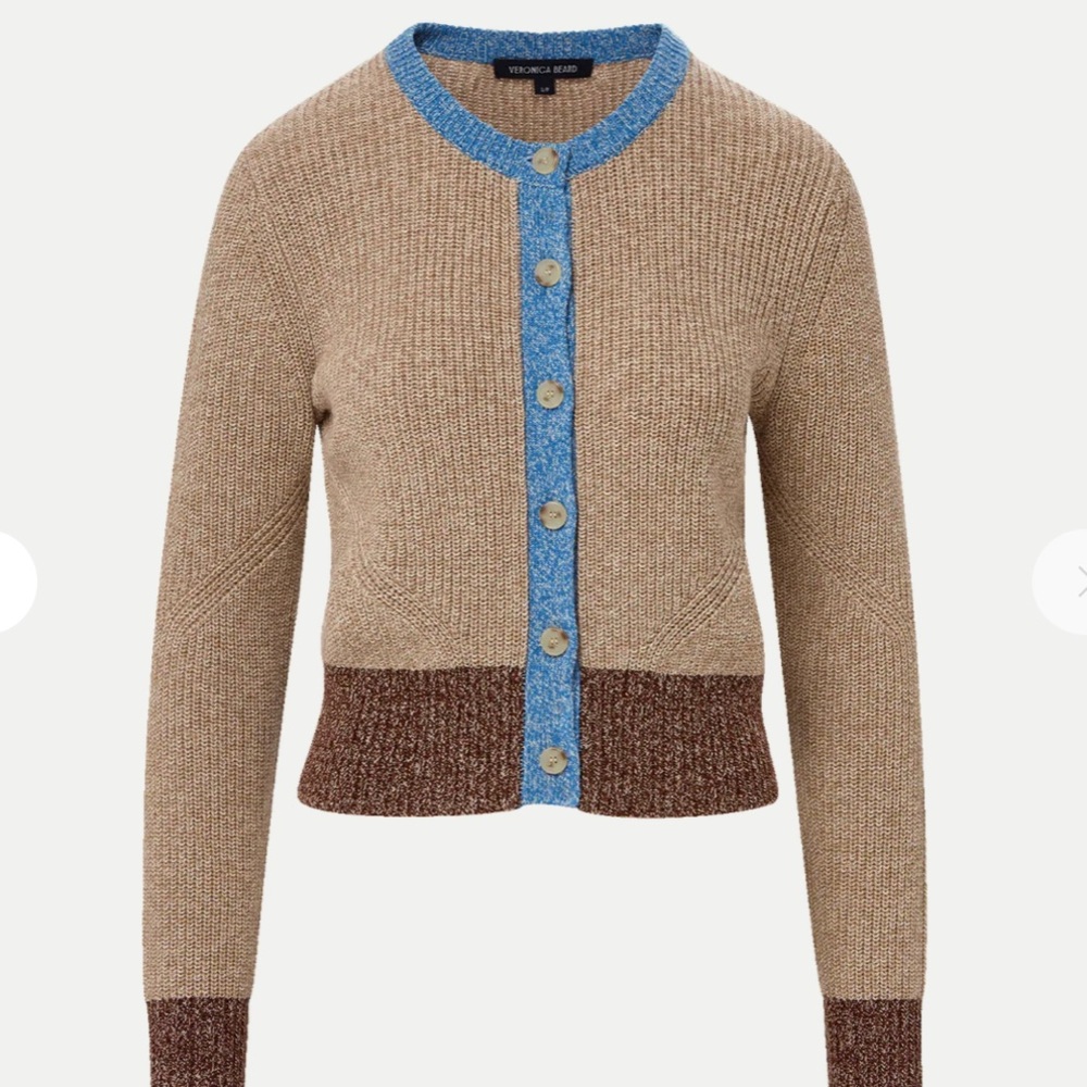 Veronica Beard Ibra Merino Wool-Blend Cardigan - Picture 5 of 5